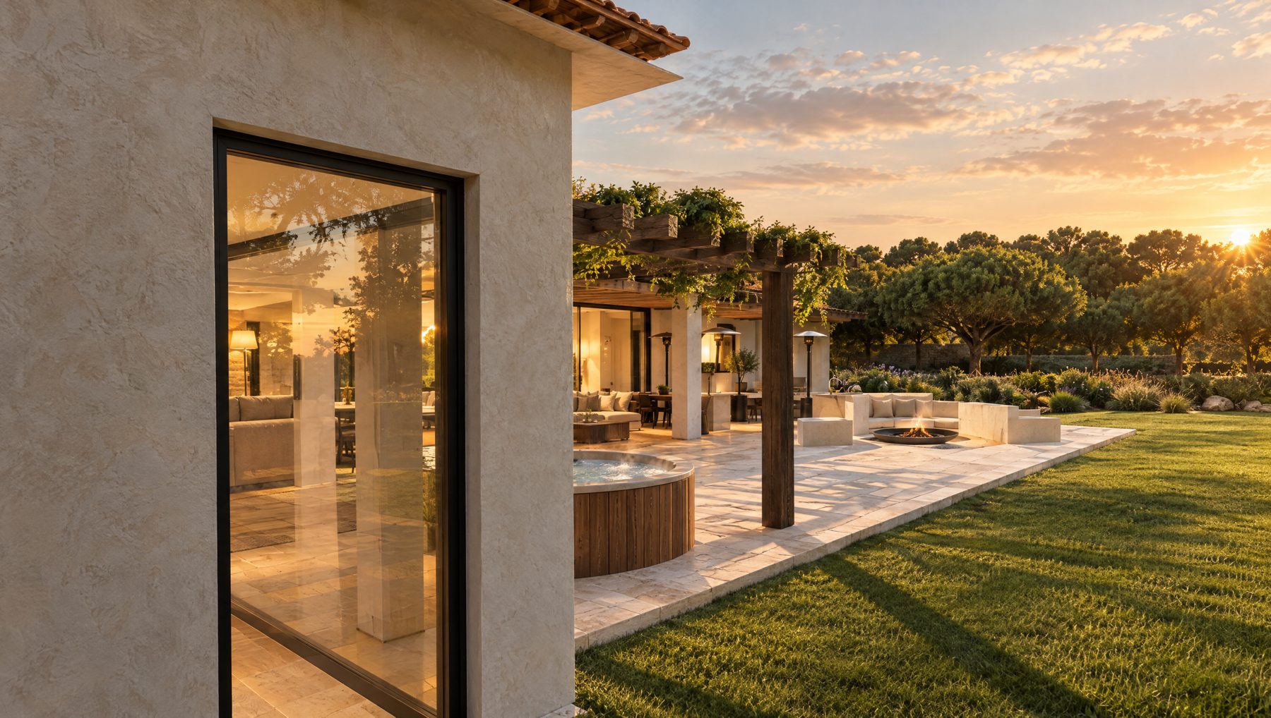 Spa and loggia, photo-real concept image